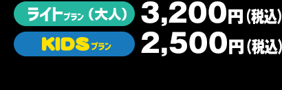 年会費 ライトプラン 3,200円 KIDS 2,500円